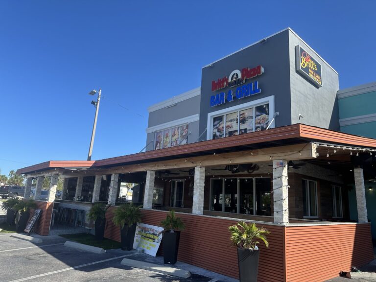 Britt's Coal Fire Pizza & Grill storefront, Treasure Island FL Britt's Coal Fire Pizza & Grill storefront, Treasure Island FL